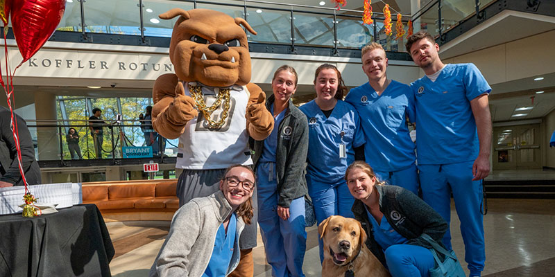 Group with Tupper and a dog