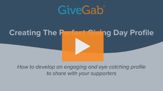Creating the Perfect Giving Day Profile