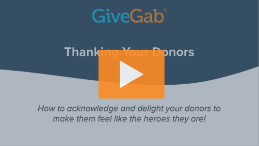 Thank Your Donors