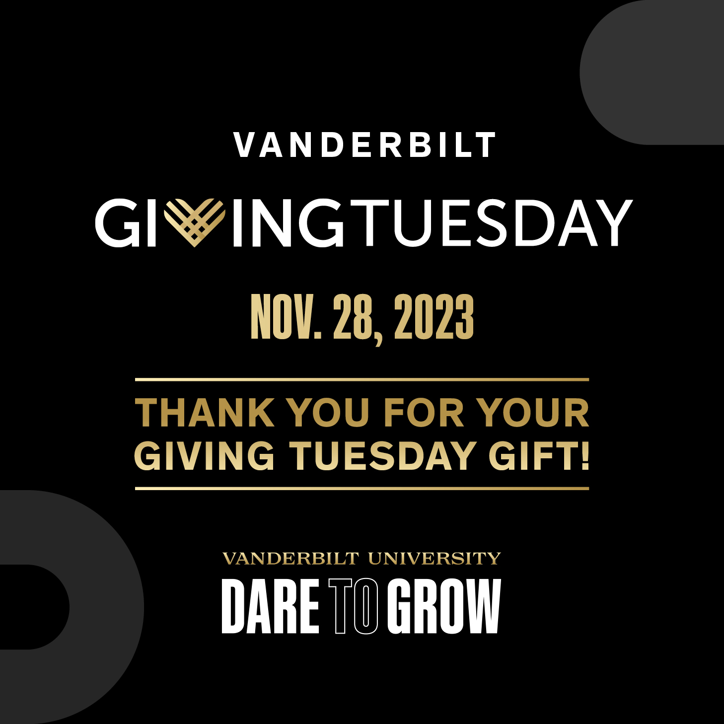 Giving Tuesday thank you